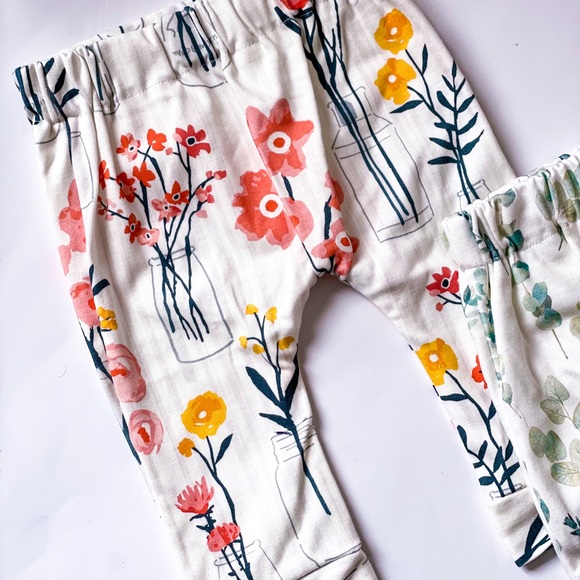 Brand New Organic Cotton Harem Baby Pants 3-6 Months - Picture 2 of 3